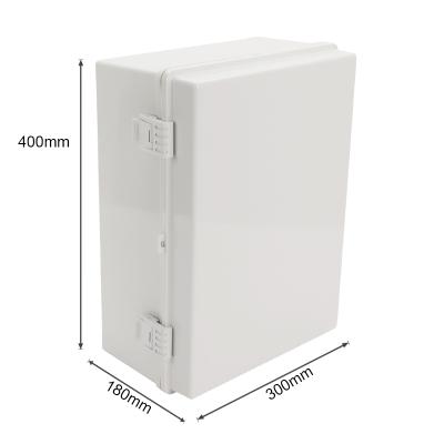 China ABS 400*300*180mm factory direct sale IP66 outdoor large electronic cabinet enclosure plastic waterproof control box for sale