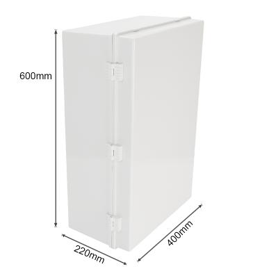 China ABS 600*400*220mm Plastic Electrical Junction Box Waterproof Hinged Plastic Box for sale