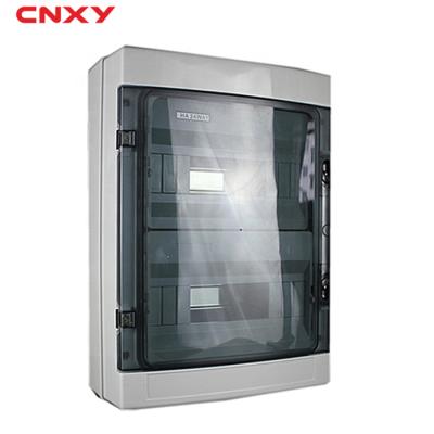 China Outdoor waterproof 24ways PC cover ABS body distribution box for air switch /surface mounted electrical box for sale