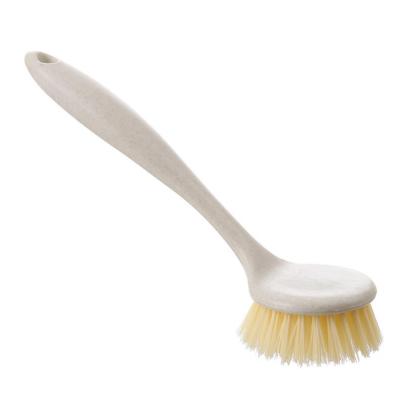 China Viable Plastic Kitchen Pot Cleaning Brush Table Sink Tank Dish Wash Sweeps With Long Handle Dish Cleaning Brush for sale