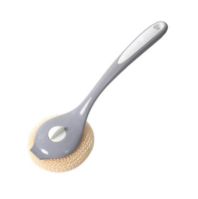 China Nordic Sustainable Washing Brush Steel Ball Kitchen Nano Nano Cleaning Ball Household Dishwashing Brush Nano Clean Brush for sale