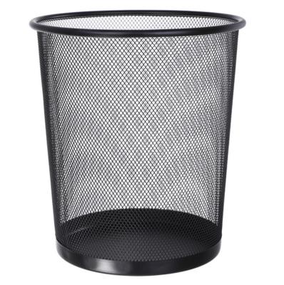 China SUSTAINABLE BASKET PAPER BIN AROUND METAL MESH WASTE BINS WASTE BIN WASTE BIN GARBAGE BIN for sale