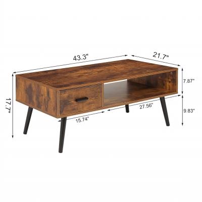 China Living Room Furniture Useful Tightknit Drawers And Compartment Design Universal Coffee Table for sale