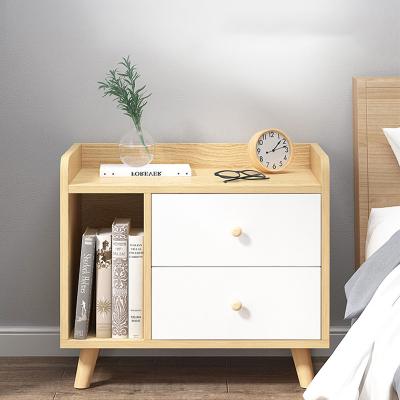 China Storege Bedside Cabinet Table Bedroom Legs Nordic Bedside Nightstand Solid Wood Side Table for sale