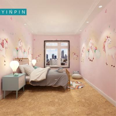 China Waterproof+ECO-Friendly Cartoon Pink Unicorn Custom Mural Wallpaper for Girls Room for sale