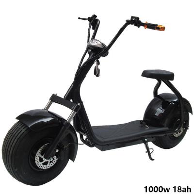 China Bluetooth Speaker +led Lights 2 Big Wheels Citycoco 60V 1000W Hub Motor 18Ah Li-ion Battery Scooter for sale