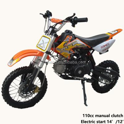 China 12+ 4 Stroke 110cc Manual Clutch Electric Starting Dirt Bike for sale