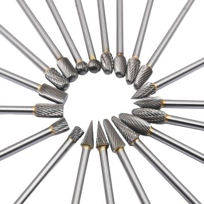 China 6in Extra Long Shank Tungsten Carbide Rotary Rotary Burr Set 40Cr Steel for sale