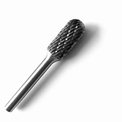 China 50000Rpm Carbide Burr Rotary File Bit Cylindrical Carbide  Burr Double Cut 5/8 Inch Dia. for sale