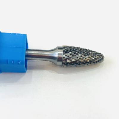 China 7/16 Tungsten Carbide 1 4 Shank Die Grinder Bits Burr Bits For Steel Double Cut 1in 7/16 for sale