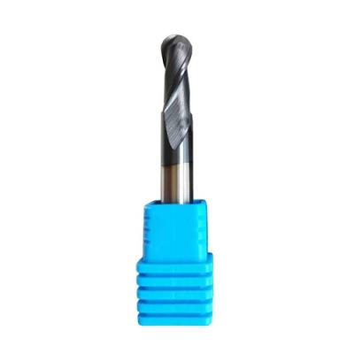 China HRC 60 Steel End Mill Ball End Mill AlTiSiN Coating Cutter 12mm Cut Diameter for sale