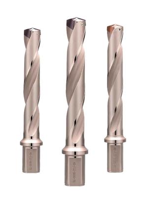 China 7D Tungsten Carbide Drill Bits Steel Spiral Flute Indexable Deep Hole Drilling Tools for sale