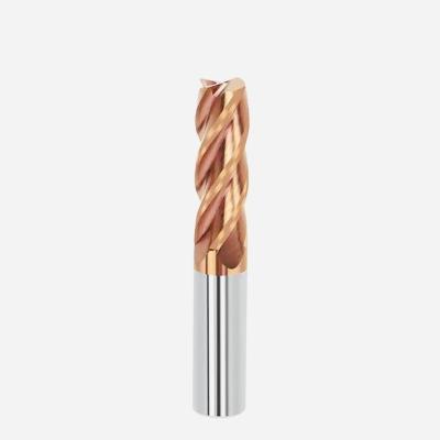 China 10mm Dia 10*40*10*100 TiAISiN Coated Flat 4 Flutes Carbide Square End Mill for sale