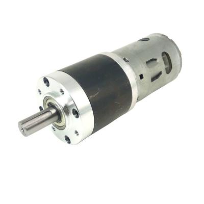 China Low RPM Totally Enclosed High Torque Motor DC Reducer 24V 12V Planetary Gear Electric Motor for sale