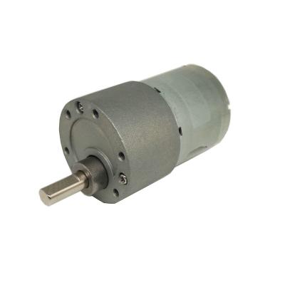 China Totally Enclosed DC 12V 24V 5W Brushed Gear Motor with Encoder Option Reducer Gearbox Motor for sale