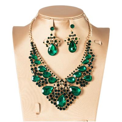 China New LAN CLASSIC PALACE Ethiopian jewelry for engagement jewelry necklace and earring sets six colors for sale