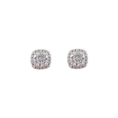 China LANFLORA New CLASSIC Classic Zircon Women Stud Earrings For Store Cheap Earrings Anniversary Copper Alloy Earrings Factory Wholesale Price for sale