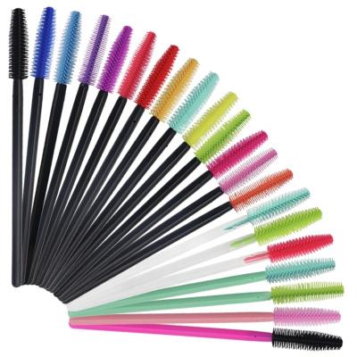 China Eyelash Extension Tool Wholesale Silicone Mascara Brush Grafting Eyelash Tools Silicone Tower Eyebrow Brush for sale