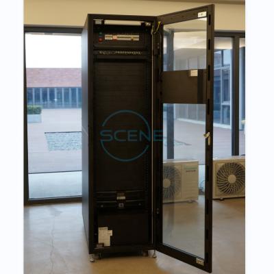 China Steel Smart Single-Cabinet Micro Data Center Solution With Control System for sale