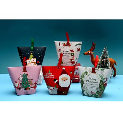 China New Design Custom Wholesale Recyclable Santa Christmas Eve Gift Packing Empty Paper Gift Box for sale