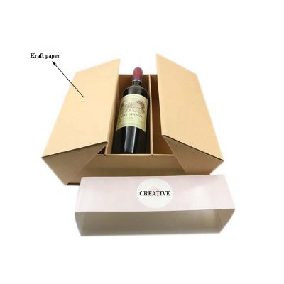 China Logo Kraft Handle Branded Paper Handmade Folding Christmas Wholesale Custom Made Matte Black Wine Bag fashion for sale