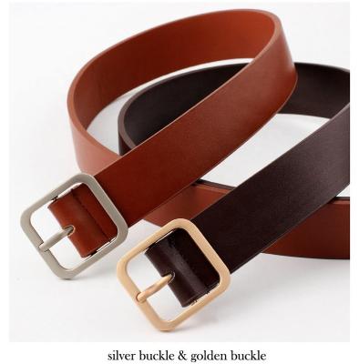 China Casual Jeans Belt Simple Design Cheap Lady Jeans Leather Pu Leather Casual Belt Fashion Jeans Quality For Women for sale