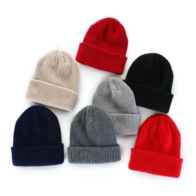 China Hot Women Beanie Knitted Winter Hats Custom Made Wholesale Unisex Cheap Men Girls COMMON 2021 for sale