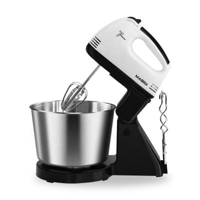 China 2L Stored Desktop Electric Portable Mixer 7 Speeds Egg Beater HE-133H Stick 30S Dual Speed ​​Stirrer for sale