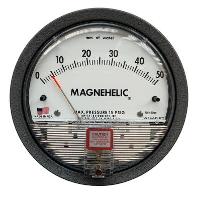 China 2000-100MM differential pressure gauge range 0-100 mm w.c minor divisions 2.0 low price 2000-100MM for sale