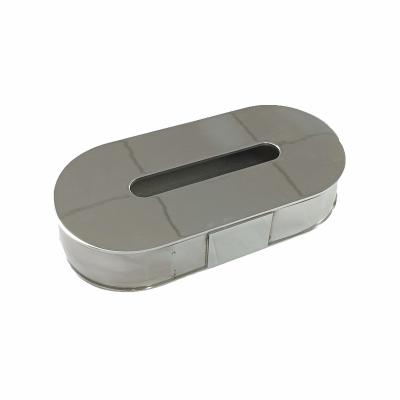 China Odm OEM Eco-friendly Metal Tissue Box 304 Stainless Steel Napkin Holder Tissue Box Dispenser For Restaurant for sale