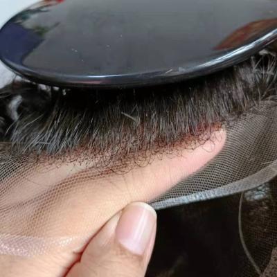 China Cheap Hair Piece Mens Hair Price Hairpiece For Men Hair Loss System Q6 Color Swiss Lace With PU Item for sale