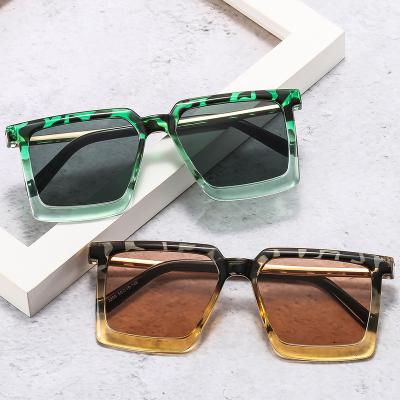 China Square Big Square Glasses LBASHADES Retro Fashion Oversized Shading PC Women Customize Sun Glasses 2022 Men for sale