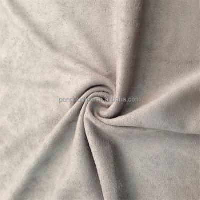 China Antistatic Wholesale Washed Suede Fabric /Polyester Cotton Suede Fabric With PU Milky Coated For Winter Jacket Cloth for sale