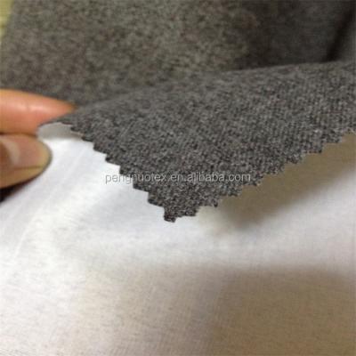 China Antistatic Gray Mix Color Fabric For Workwear Fabric / Poly Wool Winter Coat Fabric for sale