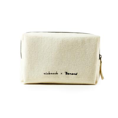 China Hot Selling Recyclable Cosmetic Bag Logo Cotton Cosmetic Bag Reasonable Price Good Quality for sale