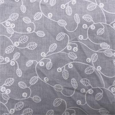 China Breathable High Quality Refined White Embroidered Lace Fabric African Tulle Embroidered Lace for sale