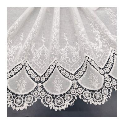 China 2022 New Style Design Breathable 3D Lace Embroidery Fabric Embroidered Lace Dress Fabric for sale