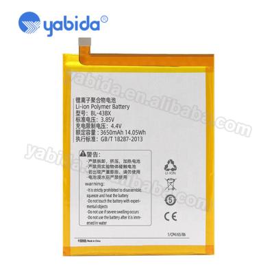 China High Quality Mobile Phone Li-ion Polymer Mobile Phone Battery BL-43BX 3650mAh Battery For infinix Note5 X604 for sale