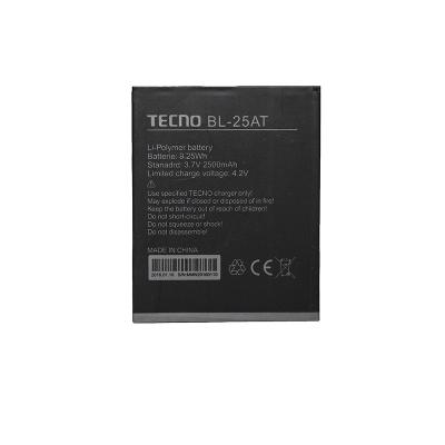 China Original Mobile Phone Mobile Phone Battery For TECNO BL-25AT Mobile Phone Battery 3.7V 2500mAh for sale