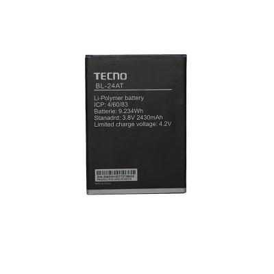 China TECNO BL-24AT 2430mAh mobile phone battery for sale