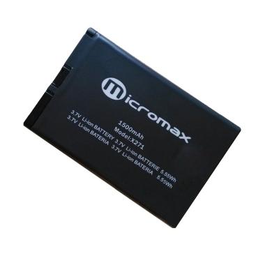 China Mobile Cell Phone Factory Price 3.7V High Capacity Mobile Battery For Micromax X271 1500mAh Li-ion Mobile Phone Batteries for sale