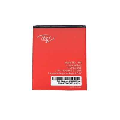 China Original mobile phone 1400mAh cell phone battery BL-14AI for itel for sale