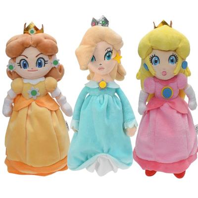 China HWA 10151 26CM Princess Peach Plush Toys Anime Cartoon Movie Action Figure Soft Doll Toy Model Kids Gifts Dolls Eco-Friendly for sale