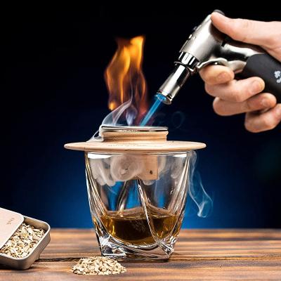 China Amazon Viable Success Cocktail Smoker Luxury Fashion Torch Smoking Smoker Kit For Cocktail Kit Drinkware Cold Old-Fashioned Drink for sale