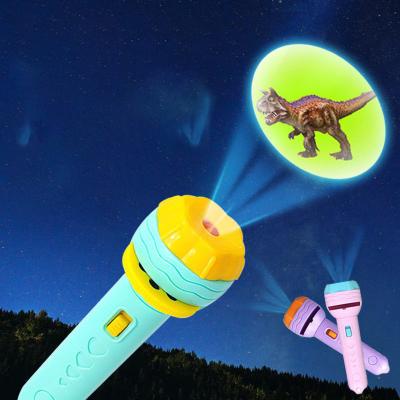 China Plastic Children's Gifts For Kids Education Projector Parent-child Interaction Torch Toys Flashlight Baby's First Holiday Birthday Christmas Gifts for sale