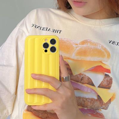 China 2023 New Rome Pillar Phone Cover Wholesale Anti-drop Cream Shockproof Yellow Tpu Phone Case For Iphone 13 12 pro 11 max for sale