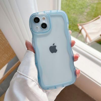 China 2023 Shockproof Wholesale New Wave Phone Cover Shockproof Anti-drop Tpu Phone Case For Iphone13 12 pro 11 max for sale