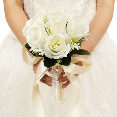 China Wedding Artificial Wedding Hand Bouquet Bridal Wedding Flower for sale