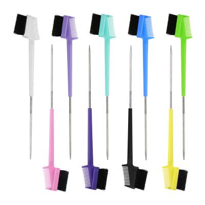 China Waterproof Colorful Hair Accessory Comb For Salon Pin Tail Section Hair Comb Steel For Highlight for sale