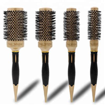 China Factory Wholesale Fashionable Appearance Hair Styling Comb Professional Hairdressing High Temperature Resistant Nylon Ceramic Comb for sale